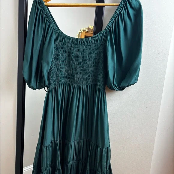 La Ligne Teal emerald green smocked maxi Dress scoop neck short sleeve silk is available for purchase on au PAY Market - Imported Goods Online Store Co.Ltd. | au PAY Market - La Ligne Teal emerald green smocked maxi Dress scoop neck short sleeve silk is available for purchase on au PAY Market - Imported Goods Online Store Co.Ltd. | au PAY Market -